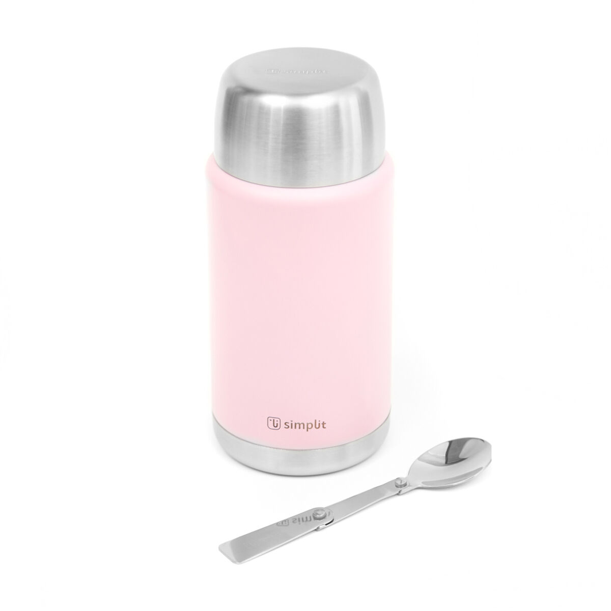 Pack 2 Termos Comida Insulado Simplit Rosado y Negro