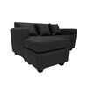 Seccional Muebles MPR Luna 4 Cuerpos Negro