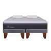 Cama Europea CIC Base Dividida King Ortopedic Advance + Almohadas