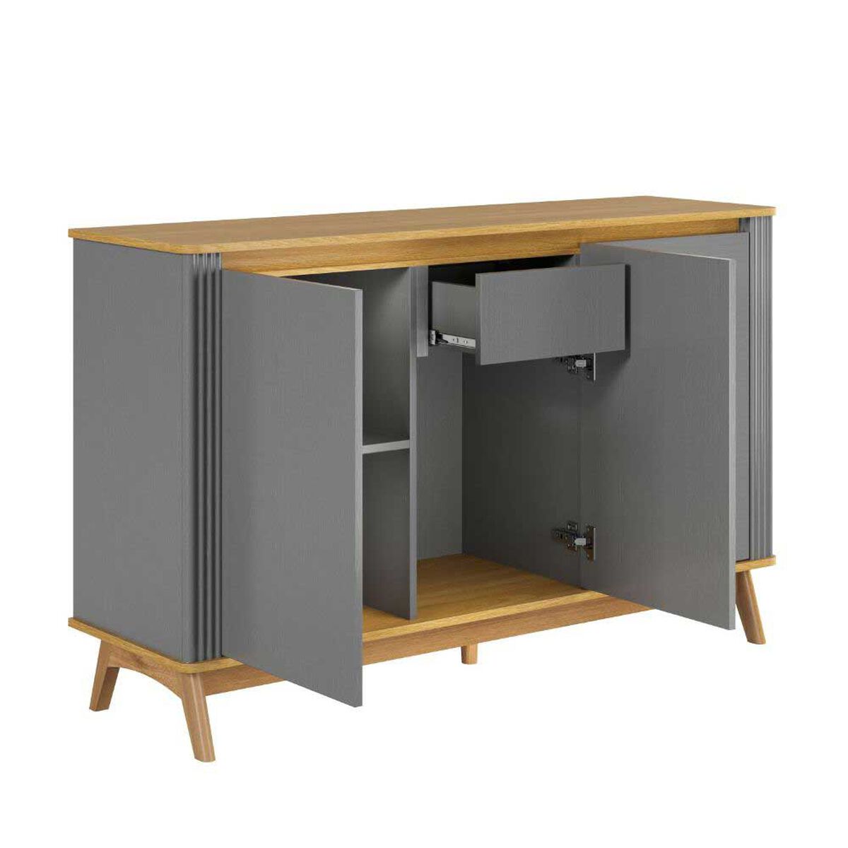 Buffet Amuv Sara 3 Puertas Gris