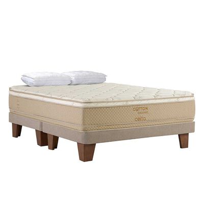 Imagen 1 del producto Cama Europea Celta Cotton Organic King + 2 Almohadas Cotton Top 50 x 90 cm