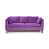 Sofá Barra Design Estocolmo 3 Cuerpos Morado