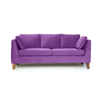 Sofá Barra Design Estocolmo 3 Cuerpos Morado
