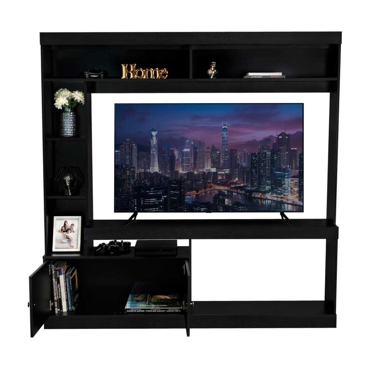 Centro de Entretenimiento Tuhome Dante Hasta 55" Wengue