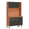 Mueble de Cocina Roca Macadamia Canela Grafito 1 Cajón 4 Puertas