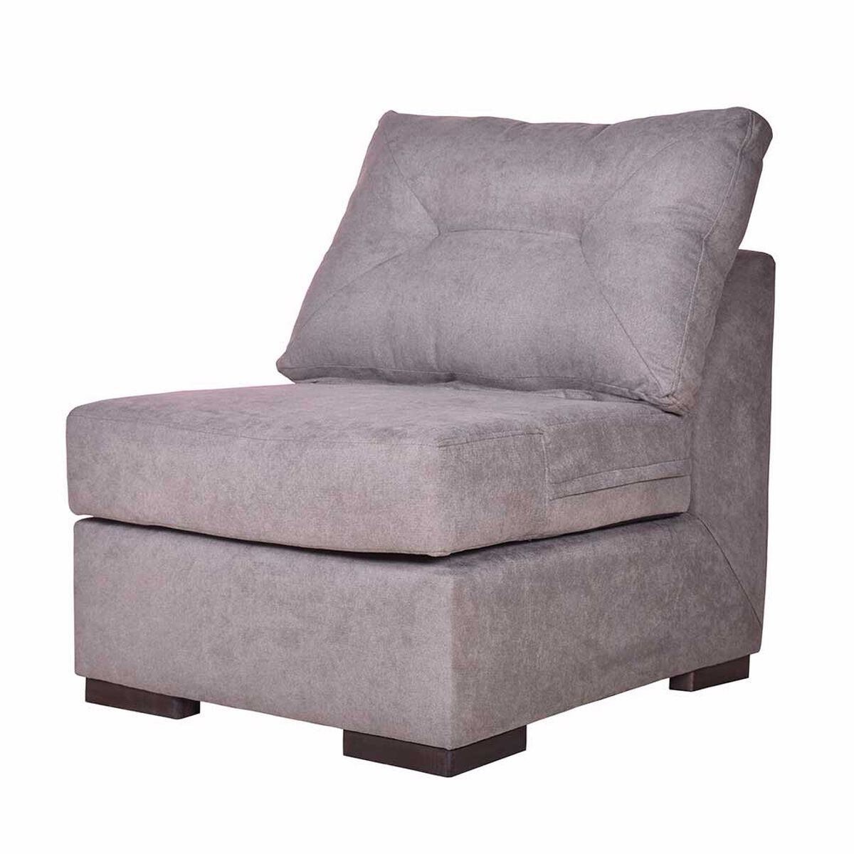 Sof&aacute; Seccional Derecho Masel Lucca 4 Cuerpos Gris