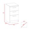Combo Mueble Superior + Mueble Microondas + Mueble Inferior TuHome Manchester Wengue