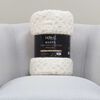 Manta Doral Chiporro Jacquard 127x152 cm Beige