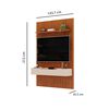 Panel TV Altavision Pratic 143 Café y Blanco