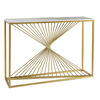 Mesa de Arrimo Dorada Marmol Nordica