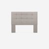 Cama Europea Rosen Base Dividida 2 Plazas Art 4 + Respaldo Niebla