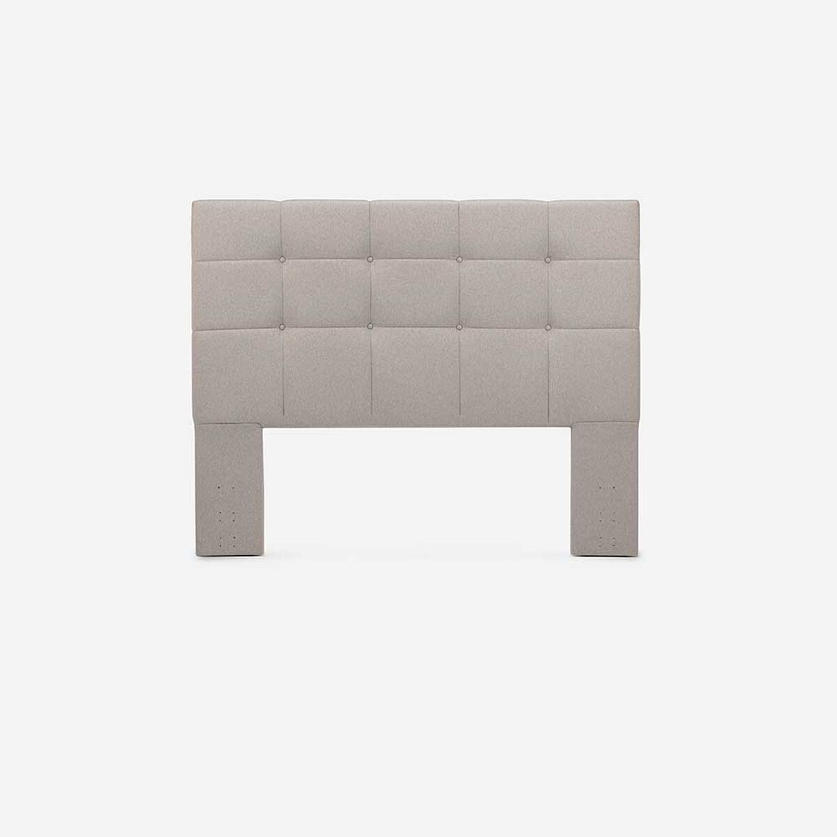 Cama Europea Rosen Base Dividida 2 Plazas Art 4 + Respaldo Niebla