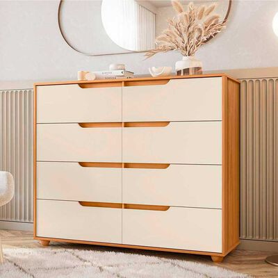 Cómoda Vekkahome Evo 6 Cajones Blanco