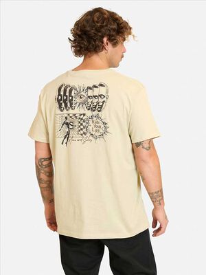 Imagen 2 del producto Polera Con Estampado Manga Corta Hombre Maui And Sons Beige