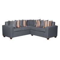 Sofá Seccional Ruzam Mobel Begoña 5 Cuerpos Lino Gris