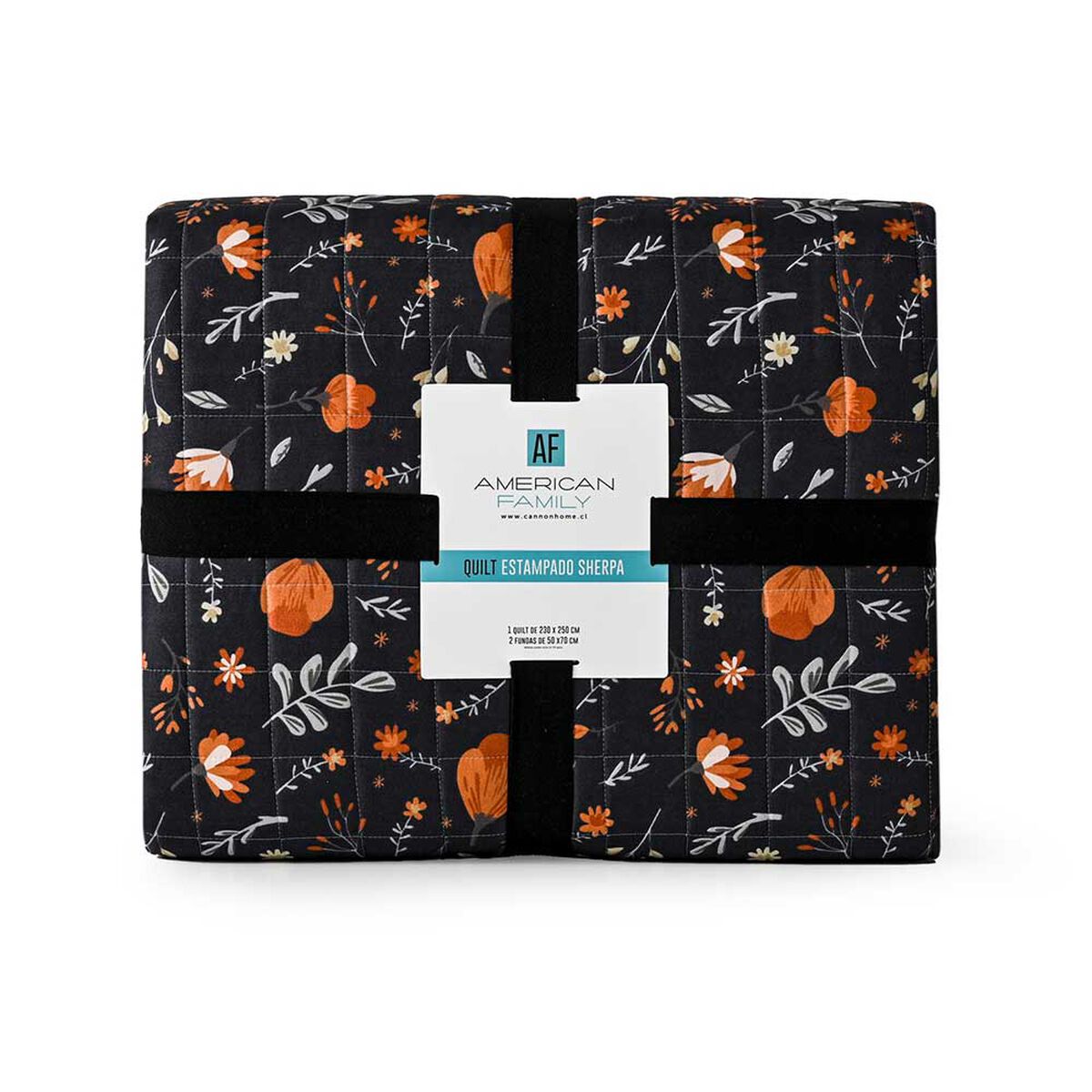 Cubrecama American Family King Uva Negro