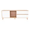 Rack Tuhome Acacia Hasta 60" Rovere-Blanco