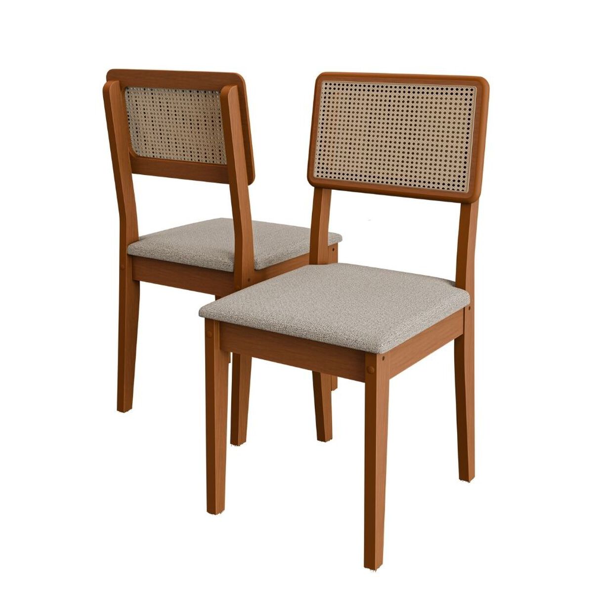 Juego de Comedor Exit Dubai 6 Sillas Blanco