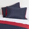 Cubrecama Mashini 1,5 Plazas Liso Marengo Rojo