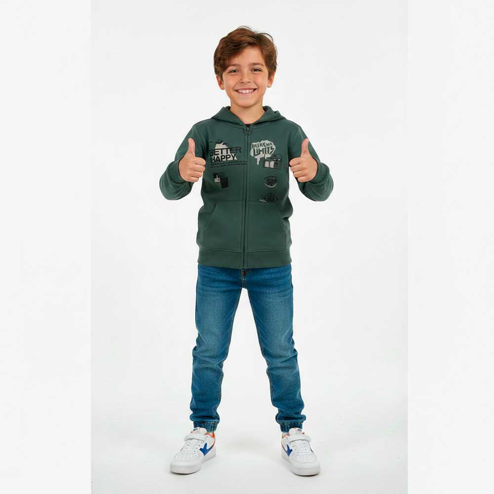 Polerón con Gorro de Algodón Niño Chess
