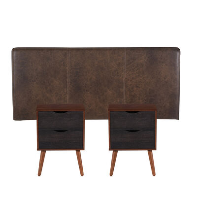 Imagen 1 del producto Respaldo 2 Plazas + 2 Veladores CIC Baker