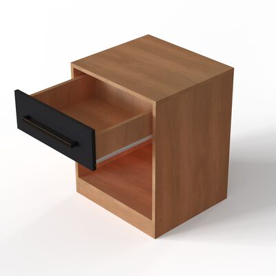 Imagen 2 del producto Velador Roca Ámbar 1 Cajón Canela Blanco