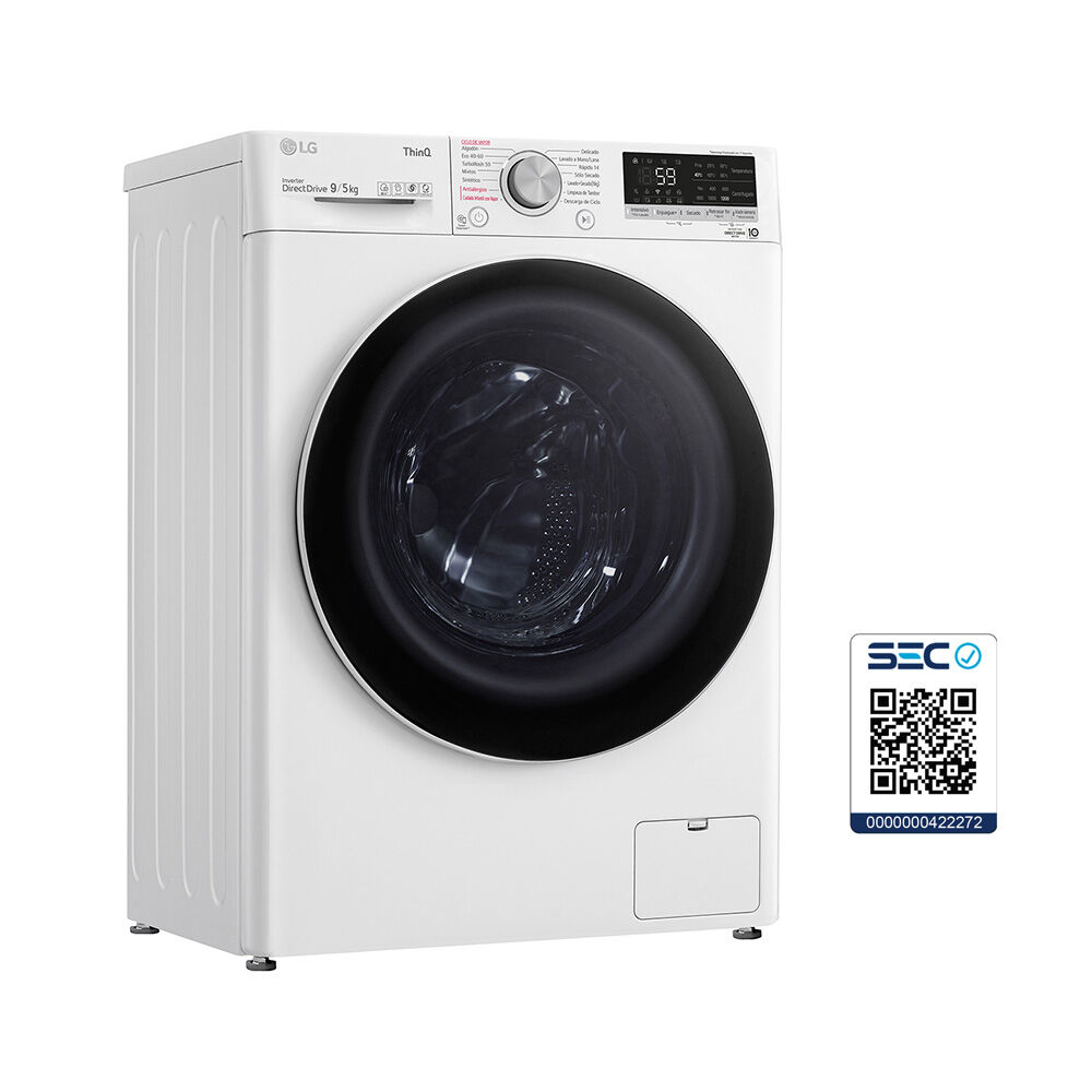 LG WD9WVC4S6 9/5 kg Blanco, foto 8