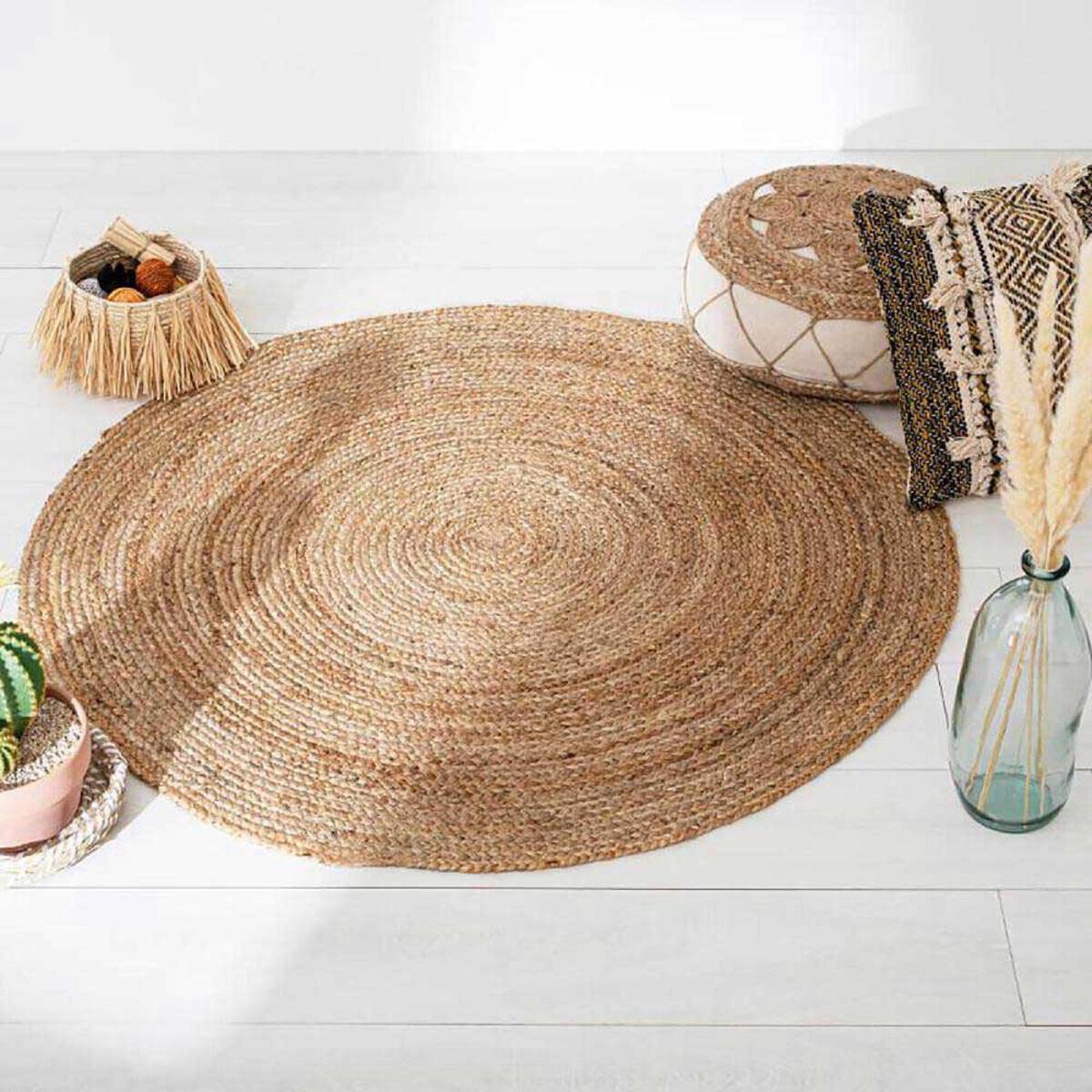 Alfombra Atmosphera Yute Redonda 120cm