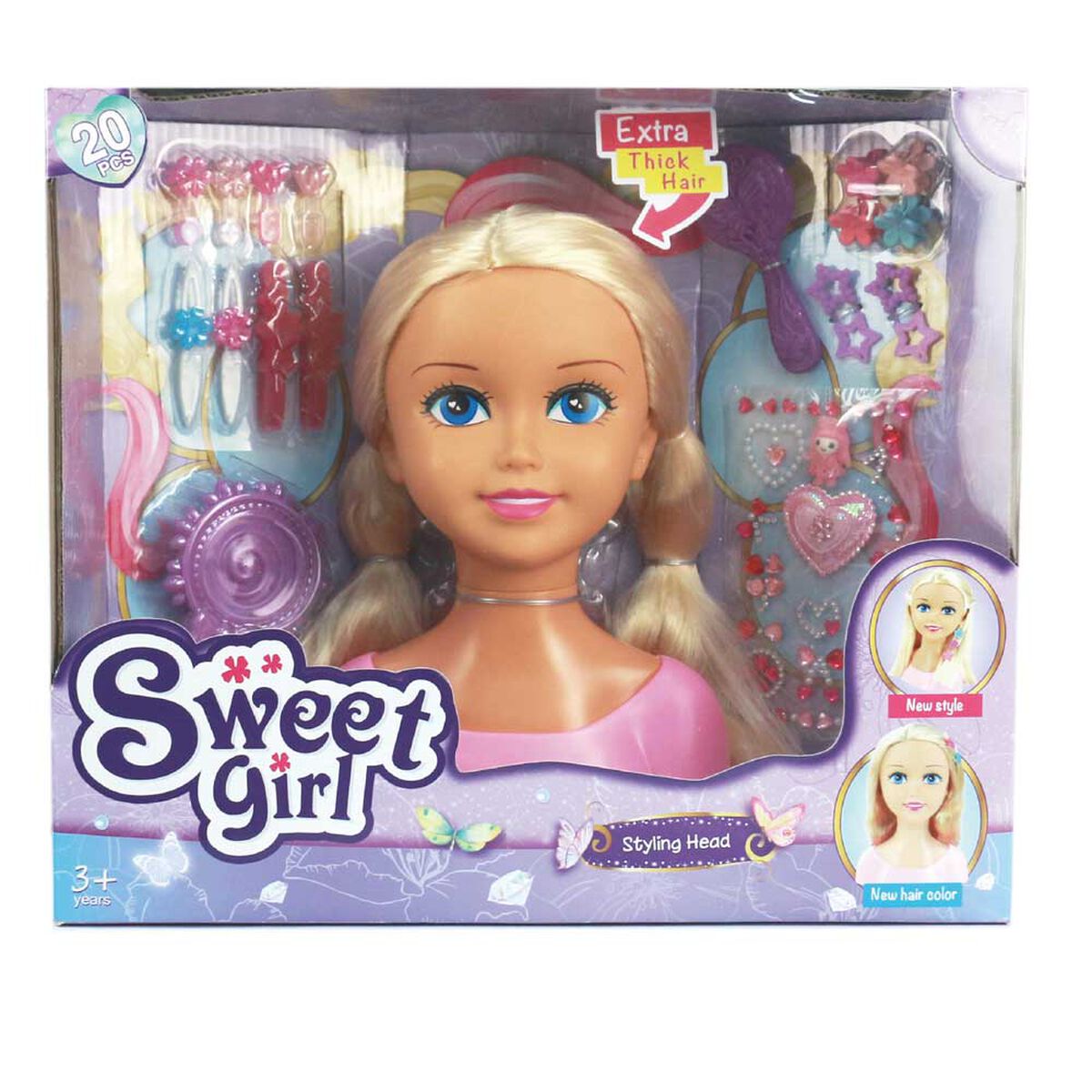 Cabezal de Peinado con Varios Accesorios Sweet Girl