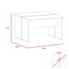 Escritorio Doble + Gabinete 2 Puertas Negro TuHome Home Office