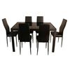 Juego de Comedor Universal Market Nevada Negro 6 Sillas