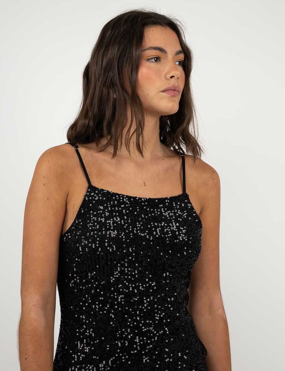 Vestido Mini Sin Mangas Mujer Icono