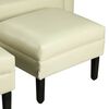 Juego de Living Bodevir Sky PU 00 Sof&aacute; 3 Cuerpos + Dos Pouf 1 Cuerpo Beige&nbsp;