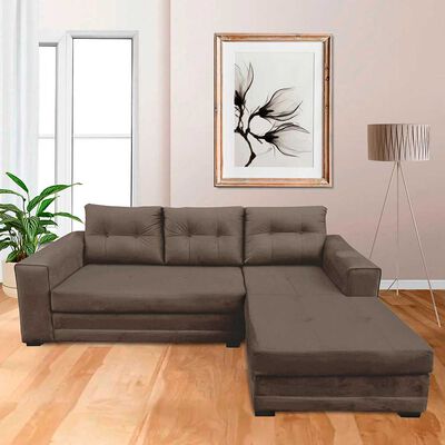 Imagen 1 del producto Sofá Seccional Izquierdo Living Factory Roma 3 Cuerpos Chocolate