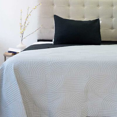 Imagen 2 del producto Quilt Doral 1,5 Plazas Negro Gris Origins