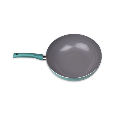 Imagen 2 del producto Wok Acero Inoxidable Doral Montecarlo Turquesa 26 cm