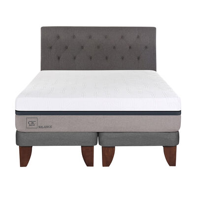 Imagen 1 del producto Cama Europea CIC Base Dividida King Balance + Respaldo Kavery