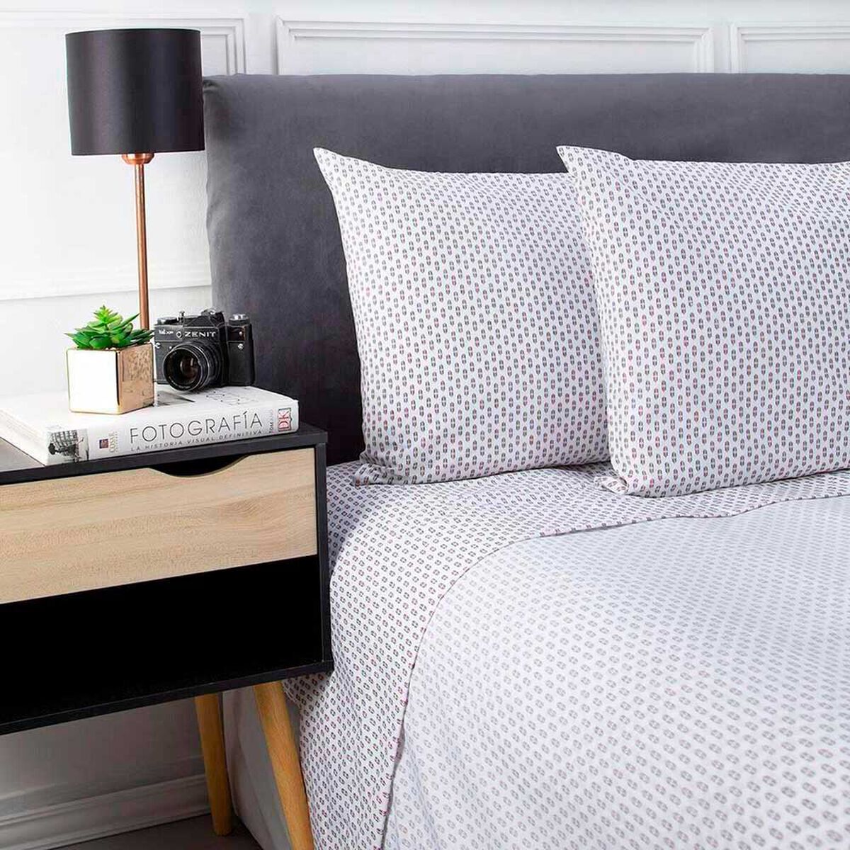 Juego de S&aacute;banas Estampado Zibel 180 Hilos 2 Plazas Arrow