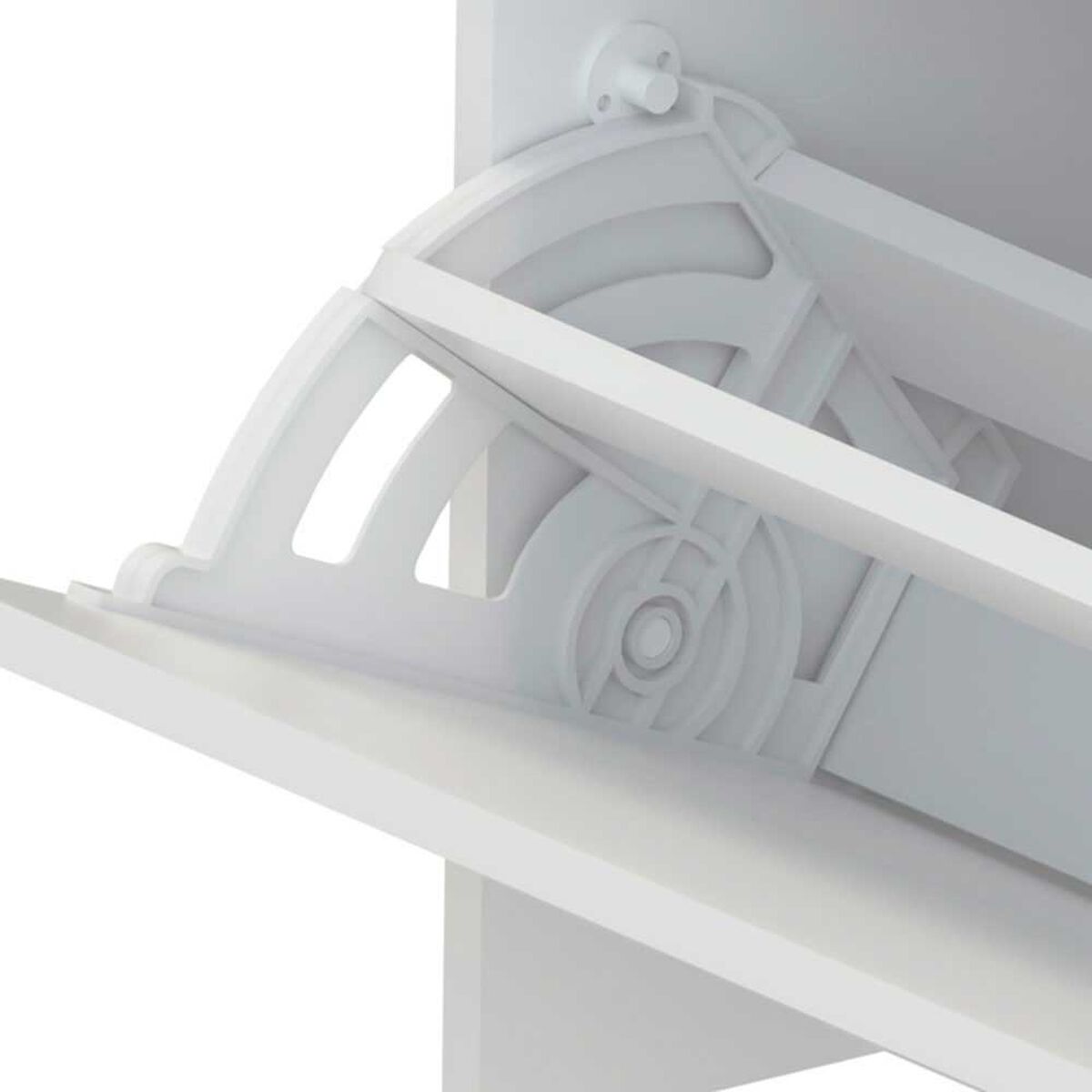 Zapatera Compacta Vekkahome 1 Puerta Blanca