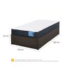 Cama Europea CIC Iron Smart 1,5 Plazas Excellence + Faldón