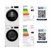 Lavadora Carga Frontal Samsung12 kg + Secadora Bomba de Calor con SmartThings 9kg + Kit apilamiento