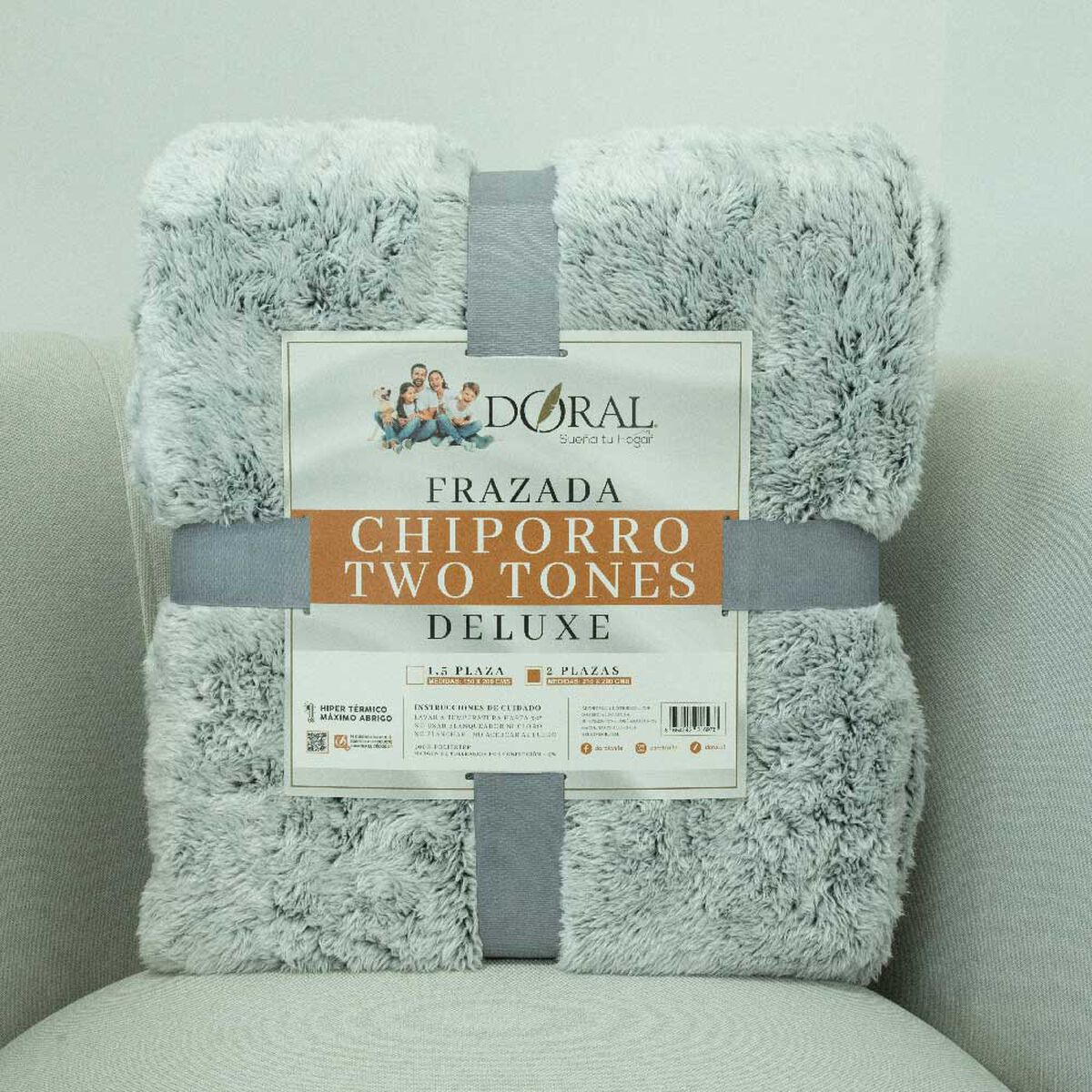 Frazada Doral 2 Plazas Chiporro Two Tones D5
