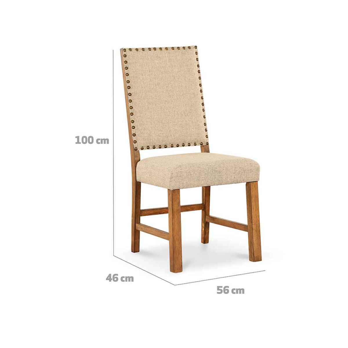 Juego de Comedor CIC Leeds 6 Sillas Roble