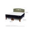 Cama Europea CIC Base Dividida 2 Plazas Premium + Respaldo Gales Olivo