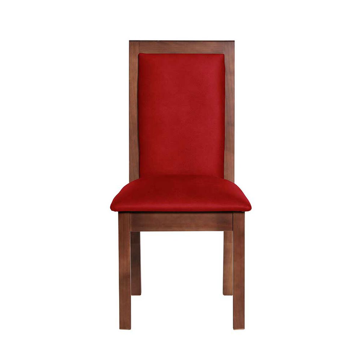 Juego de Comedor Latam Home Sevilla Girona 2 Sillas + 2 Bancas Cuero Kentucky Rojo