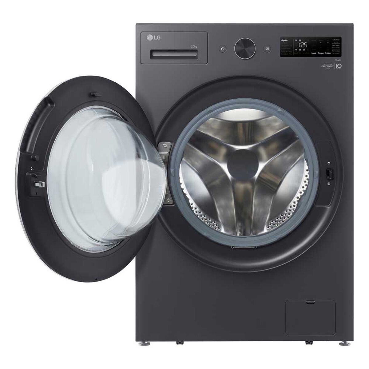 Lavadora LG 9 Kg Middle Free Silver