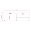 Rack TV Altavision Cross Hasta 65" Fendi Natural