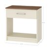 Velador Vekkahome Italia 1 Cajón Café 