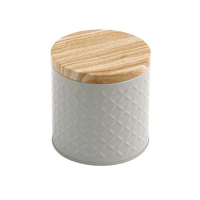 Lata Decorativa Metal Vgo 10 x 10 cm Gris