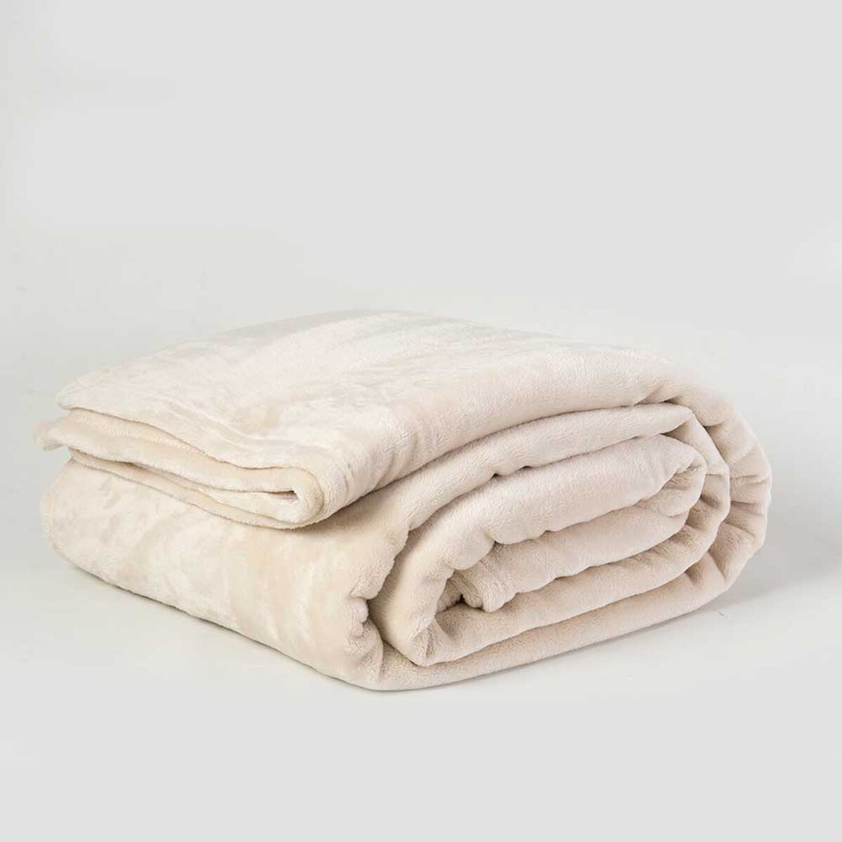 Frazada de Poli&eacute;ster Linea Hotel 2 Plazas Liso Crudo